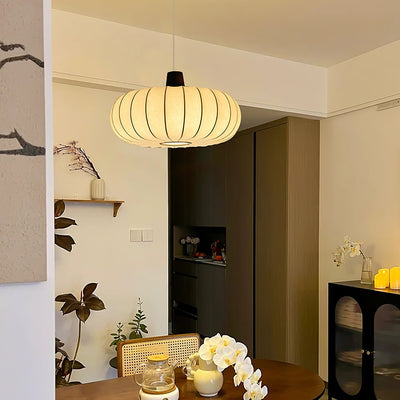 Aldeelia Silk Wood Retro Pendant Light