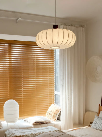 Aldeelia Silk Wood Retro Pendant Light