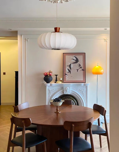 Aldeelia Silk Wood Retro Pendant Light
