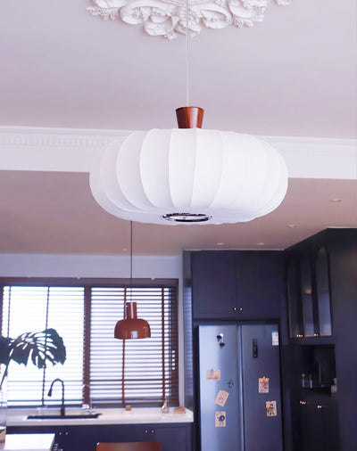 Aldeelia Silk Wood Retro Pendant Light