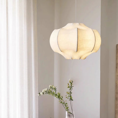 Vaelorin Sableth Silken Lotus Silk Pendant Lamp