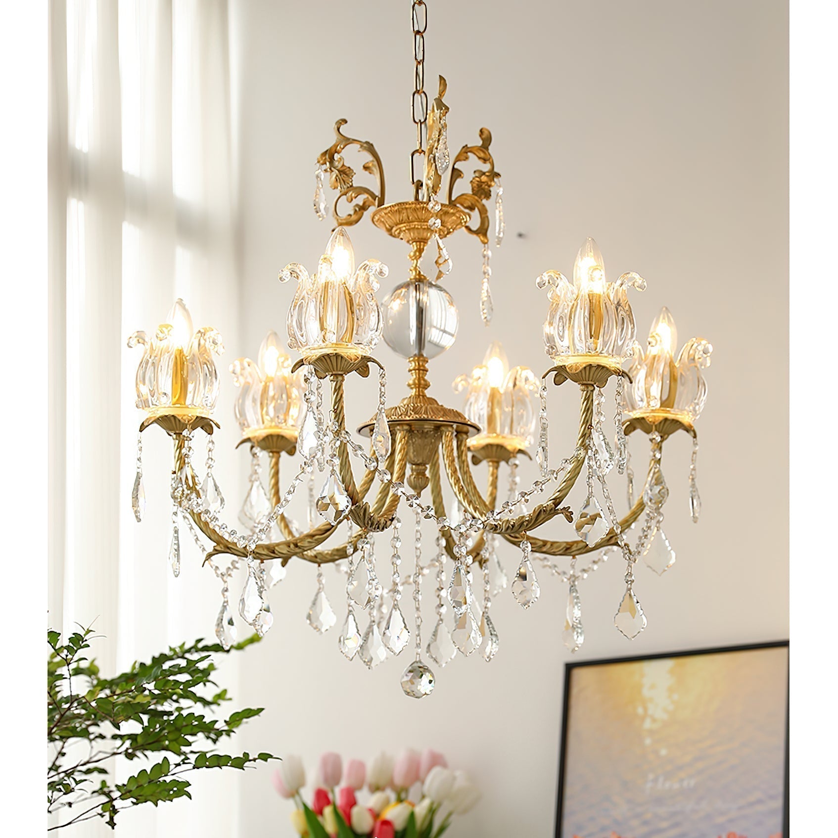 Selelian Crystal Chandelier