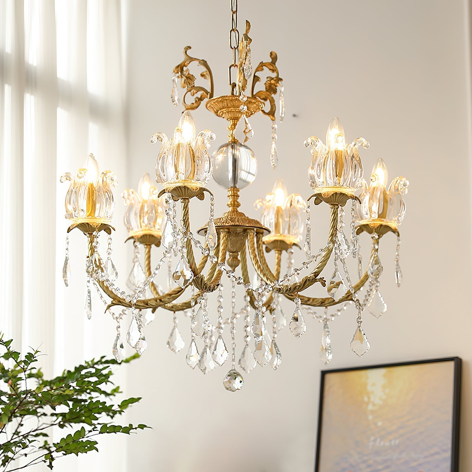 Selelian Crystal Chandelier