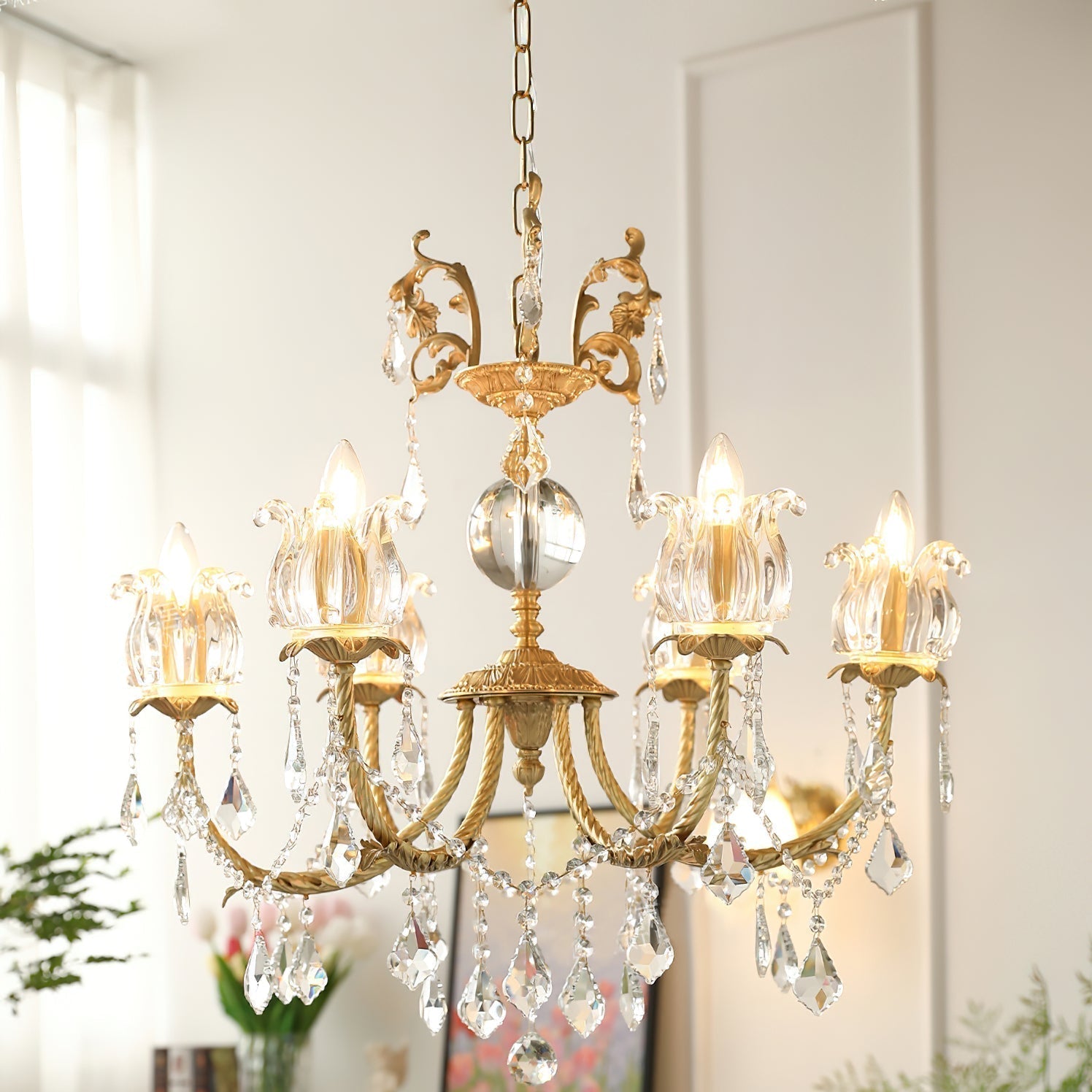 Selelian Crystal Chandelier