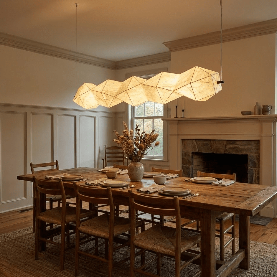 Renivaine Silvara Fold Linear Pendant Lamp