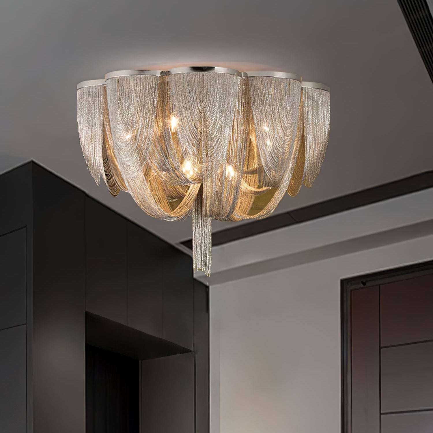 Selenelle Chain Tassel Ceiling Light