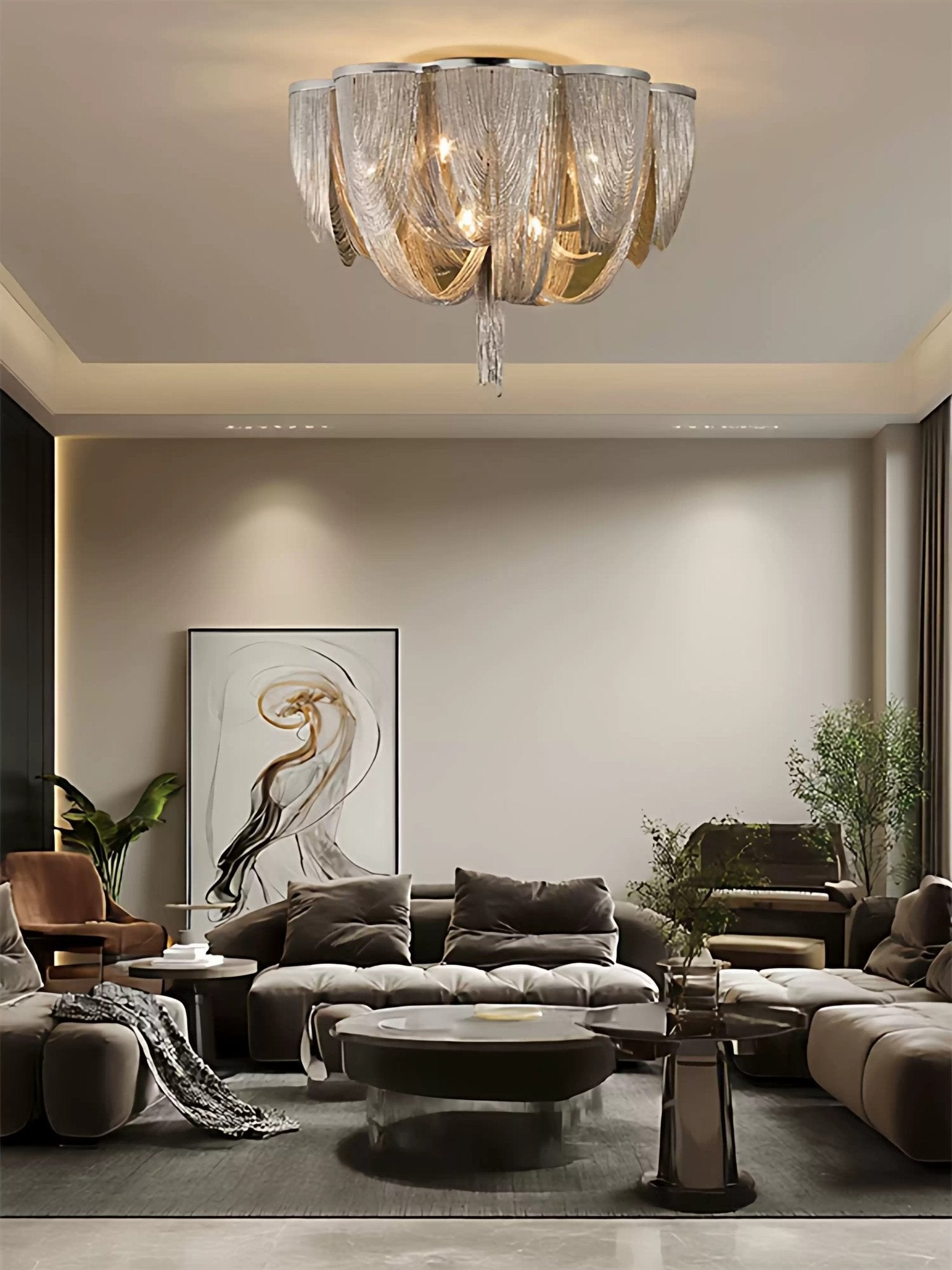 Selenelle Chain Tassel Ceiling Light
