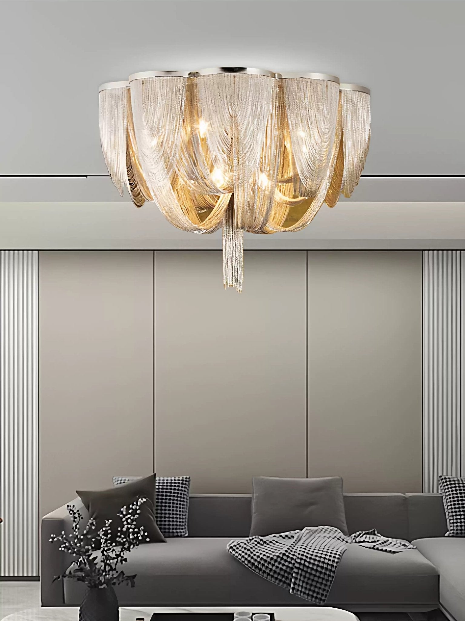 Selenelle Chain Tassel Ceiling Light