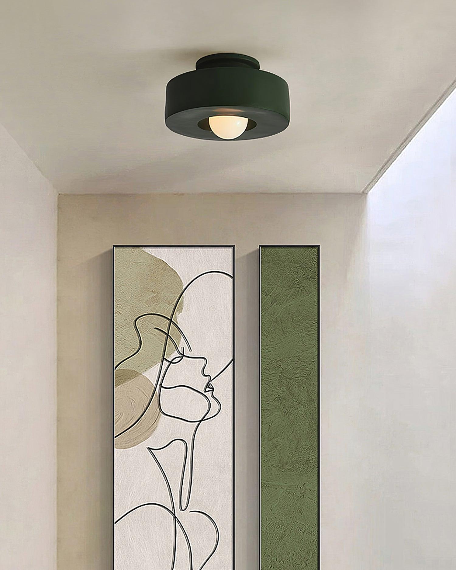 Celelian Ceiling Lamp Simon Resin Cylindrical