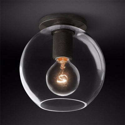 Elthyn Ceiling Lamp Cone Glass Brass Minimalist Industrial