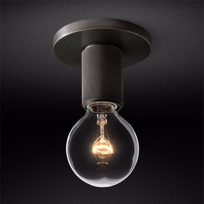 Elthyn Ceiling Lamp Cone Glass Brass Minimalist Industrial