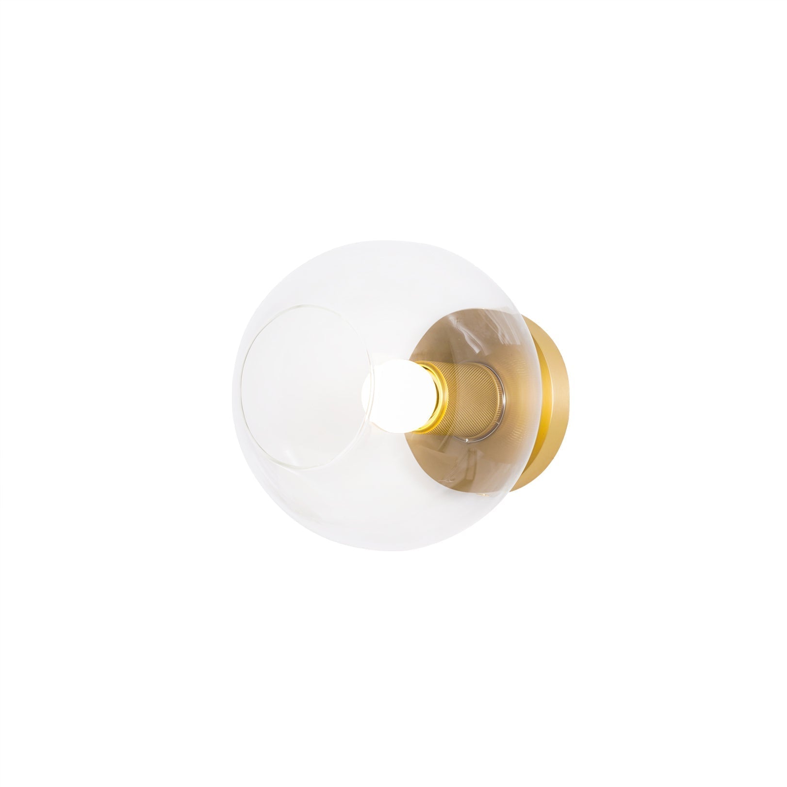 Elthyn Ceiling Lamp Cone Glass Brass Minimalist Industrial