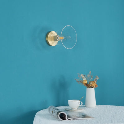 Elthyn Ceiling Lamp Cone Glass Brass Minimalist Industrial