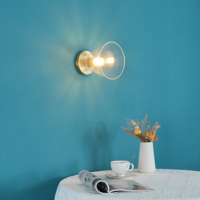 Elthyn Ceiling Lamp Cone Glass Brass Minimalist Industrial