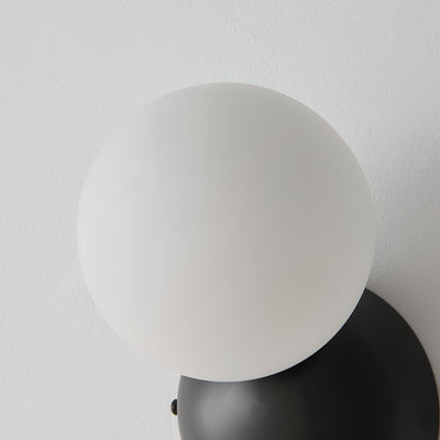 Velirina Sphere Glass Brass Wall Light