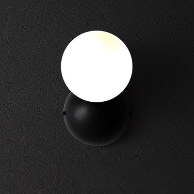 Velirina Sphere Glass Brass Wall Light