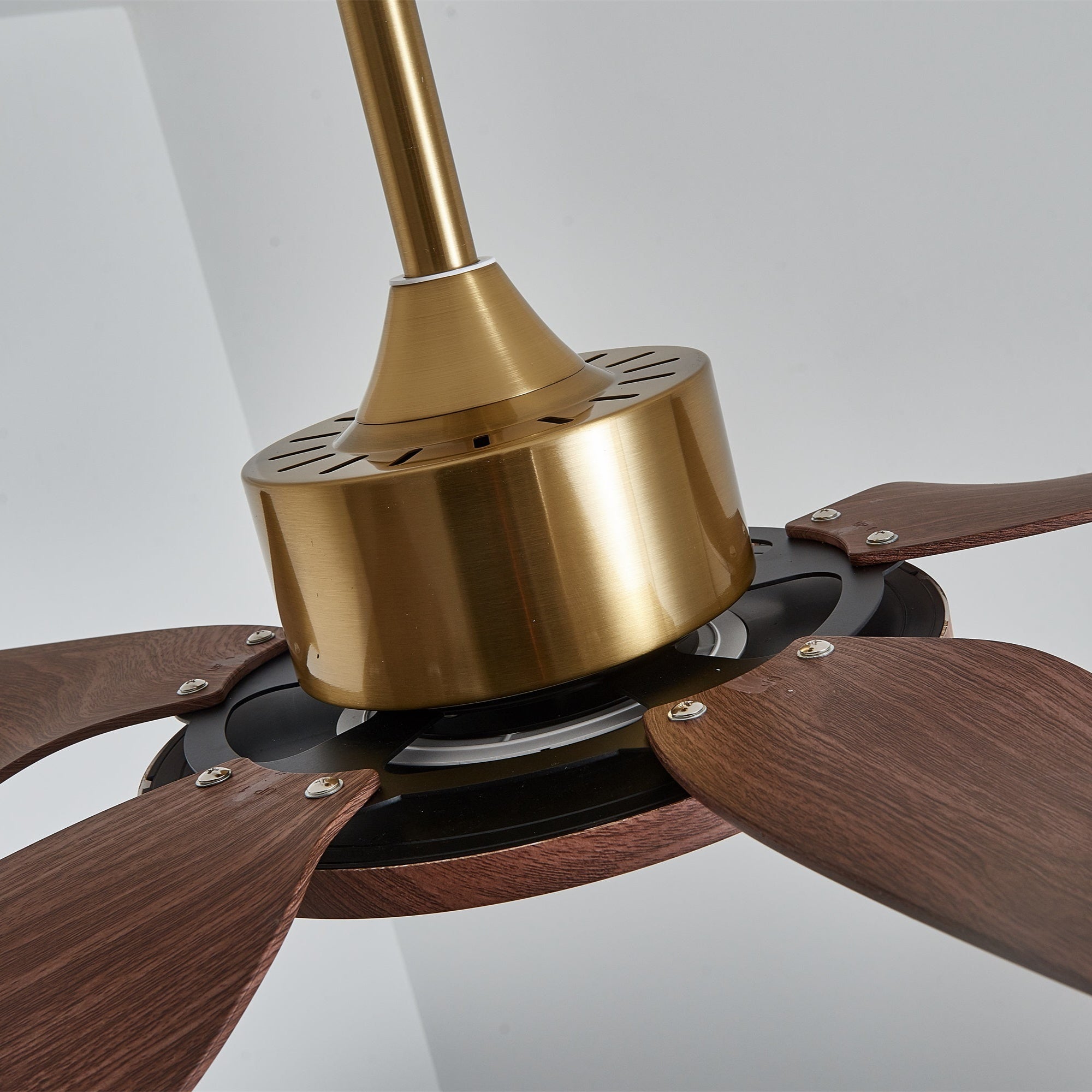 Aurelia Modern Wood Brass Ceiling Fan Light - Neutral Decor