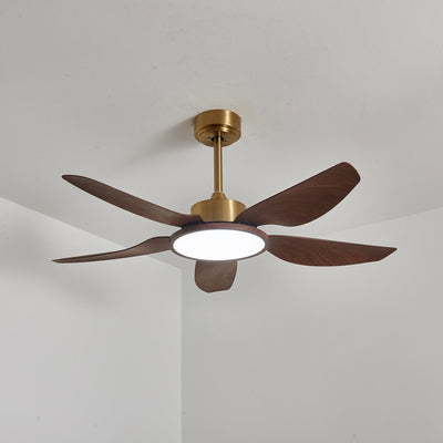 Aurelia Modern Wood Brass Ceiling Fan Light - Neutral Decor