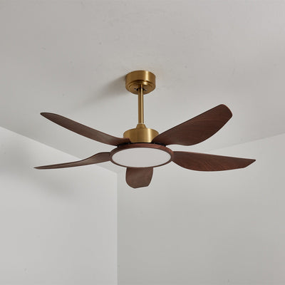 Aurelia Modern Wood Brass Ceiling Fan Light - Neutral Decor
