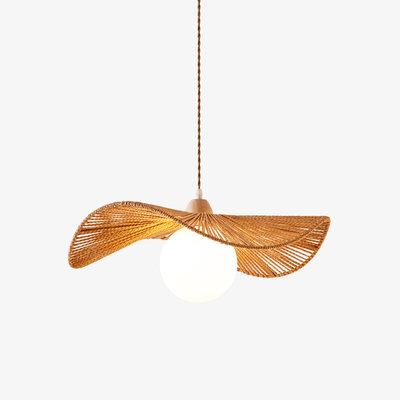 Yaslen Art Natural Woven Pendant Lamp