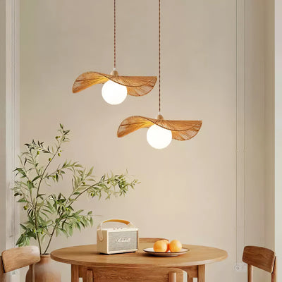 Yaslen Art Natural Woven Pendant Lamp