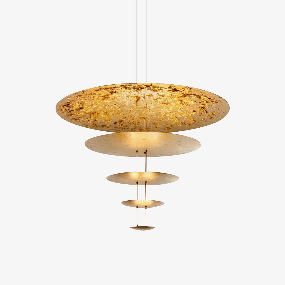 Phelion Layered Gold Foil Pendant Light
