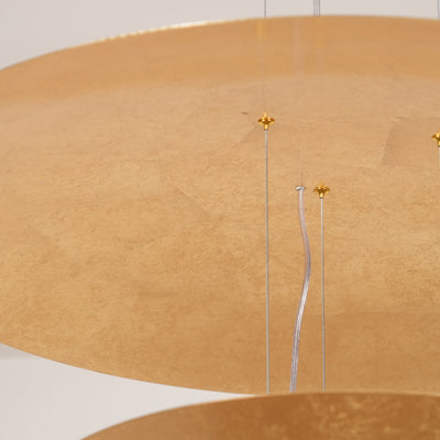 Phelion Layered Gold Foil Pendant Light