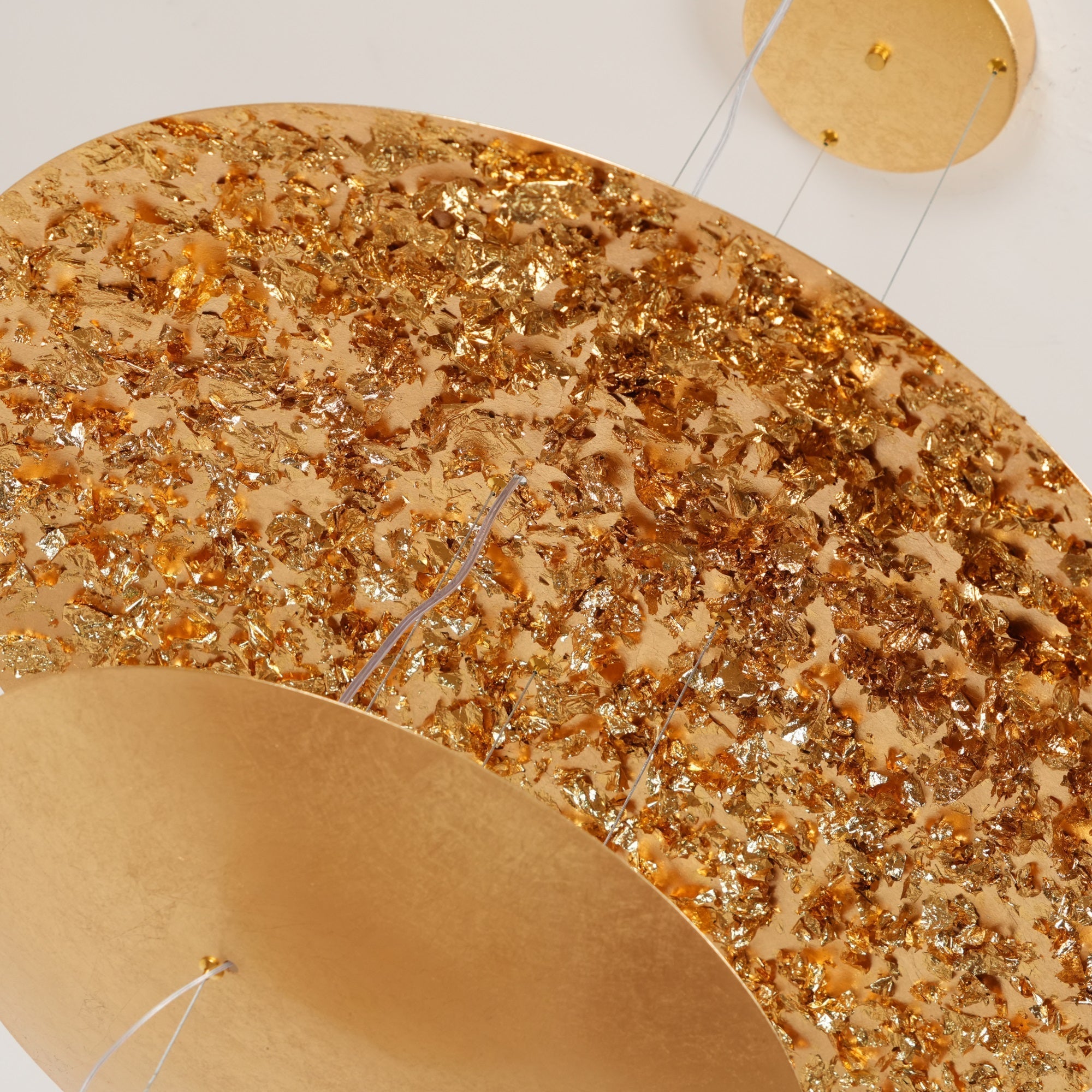 Phelion Layered Gold Foil Pendant Light