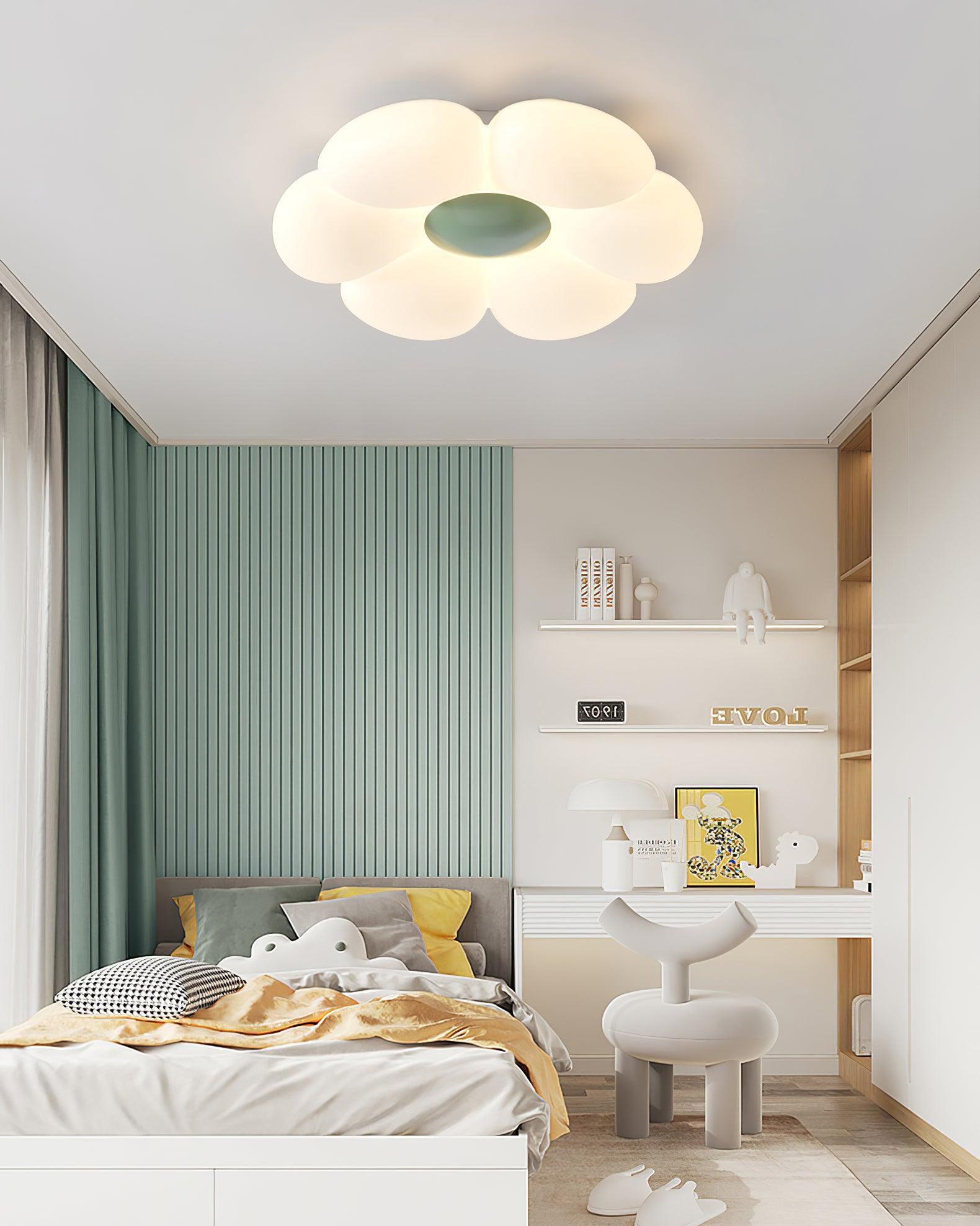Liorinella Ceiling Lamp Six-Leaf Flower for Kids Room