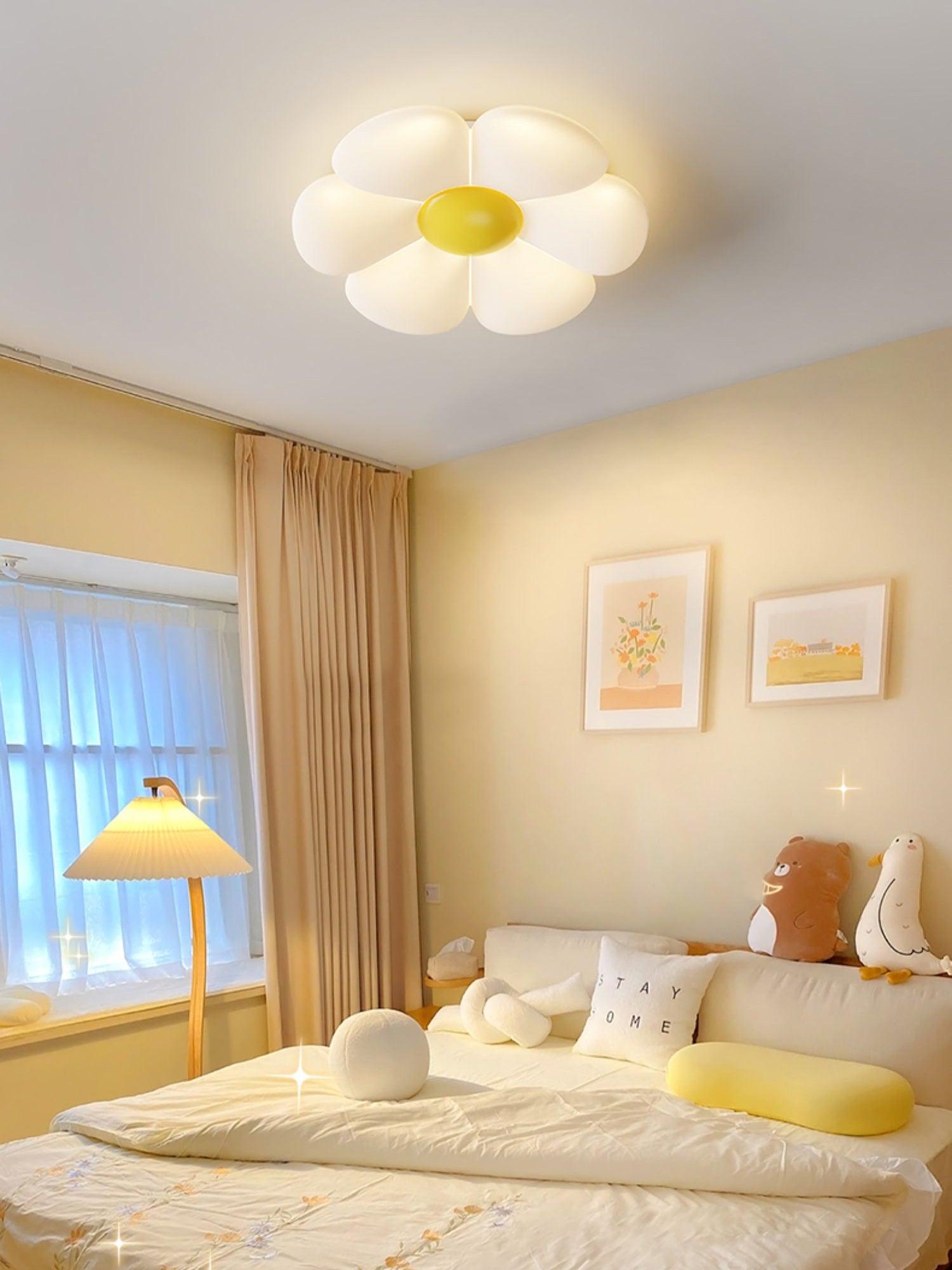 Liorinella Ceiling Lamp Six-Leaf Flower for Kids Room