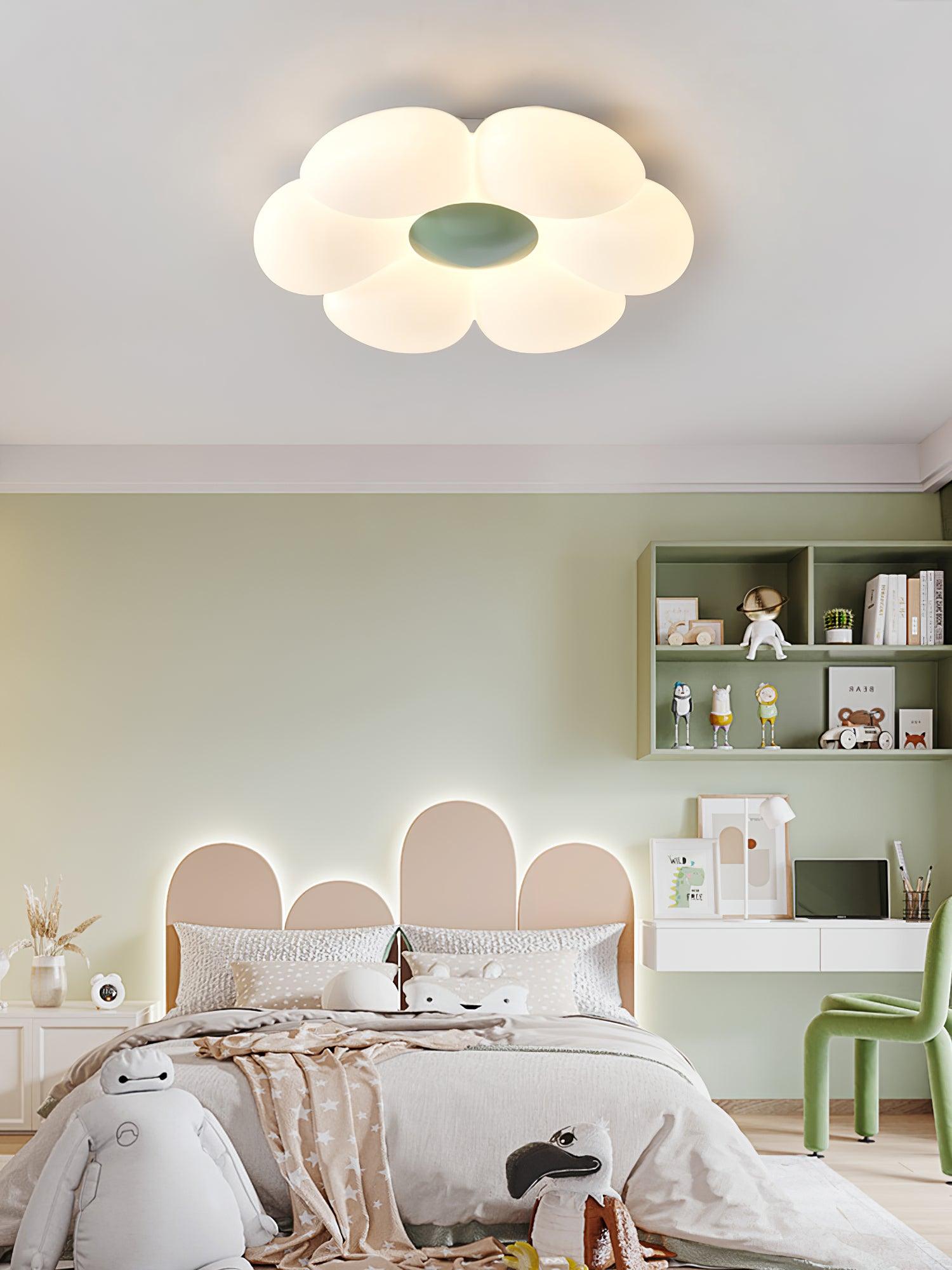 Liorinella Ceiling Lamp Six-Leaf Flower for Kids Room