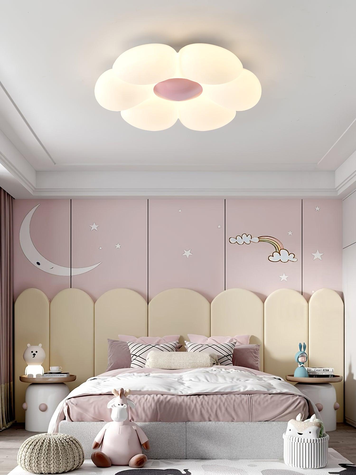 Liorinella Ceiling Lamp Six-Leaf Flower for Kids Room