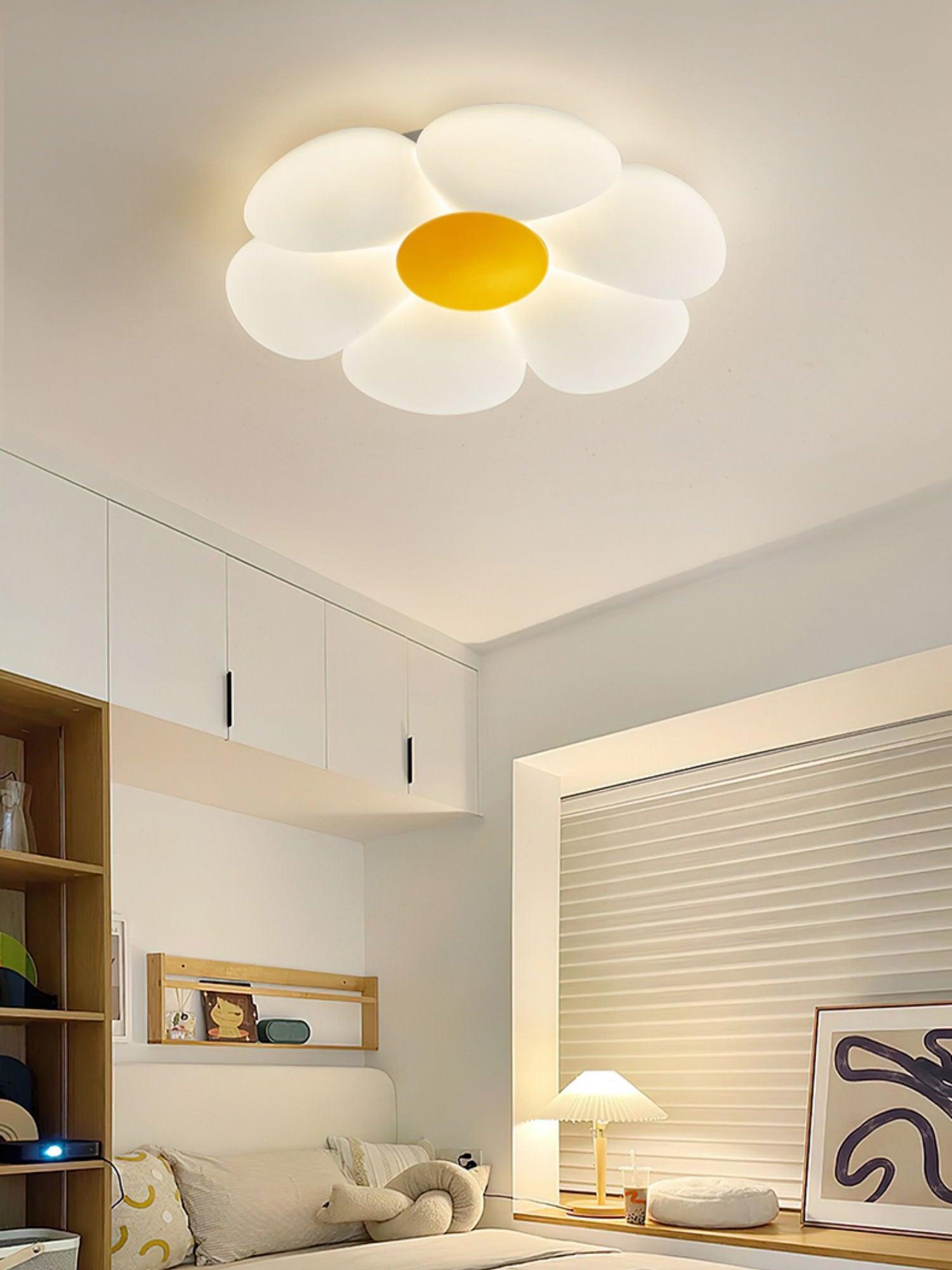 Liorinella Ceiling Lamp Six-Leaf Flower for Kids Room