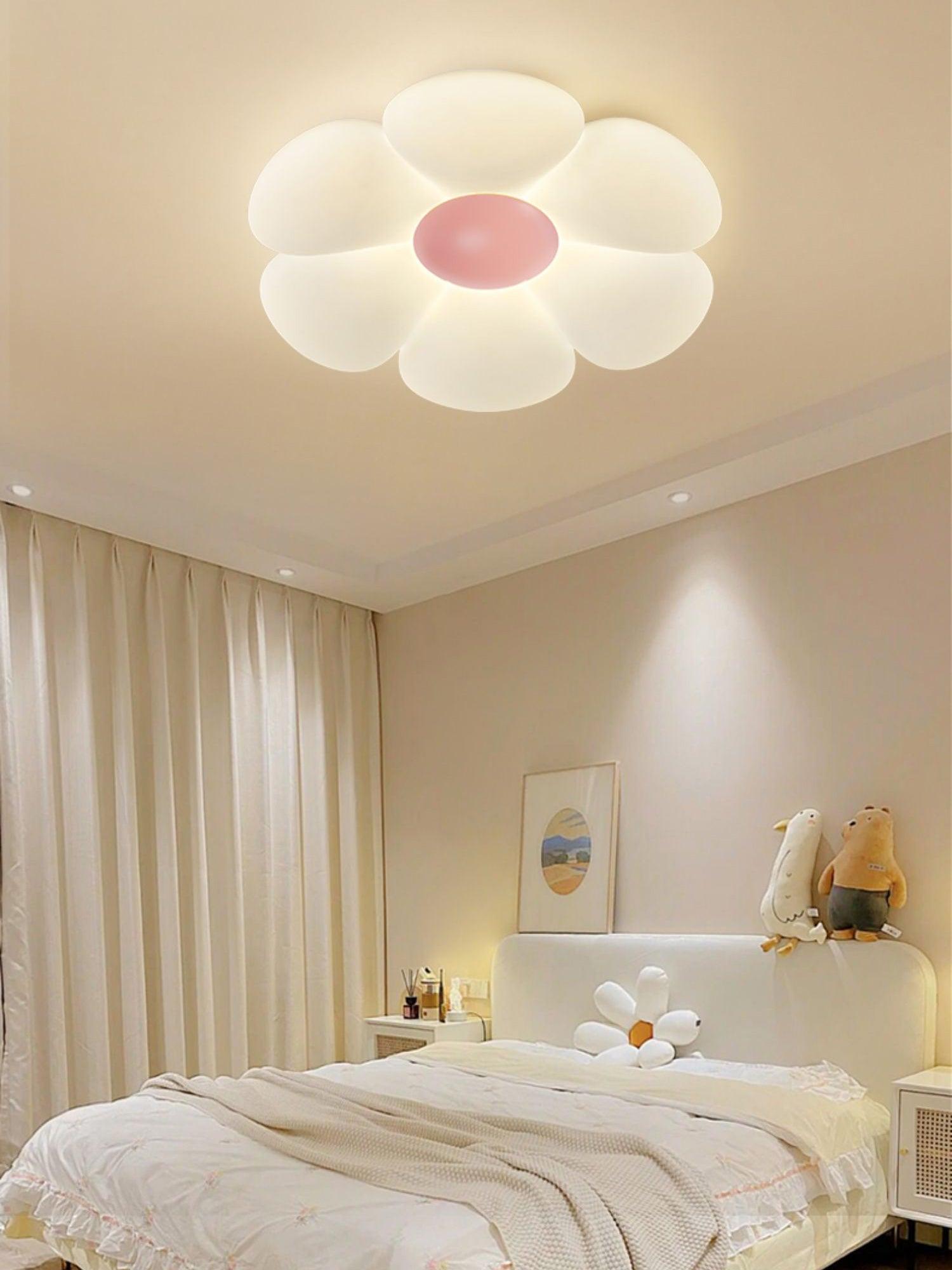 Liorinella Ceiling Lamp Six-Leaf Flower for Kids Room