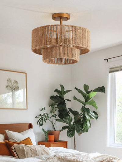 Cormhurst Hemp Rope Flush Mount
