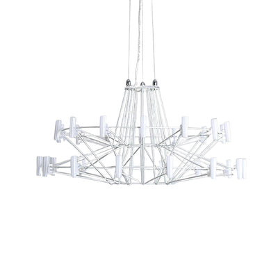 Orinenine Chandelier Sky Ballet Stainless Steel Acrylic Modern