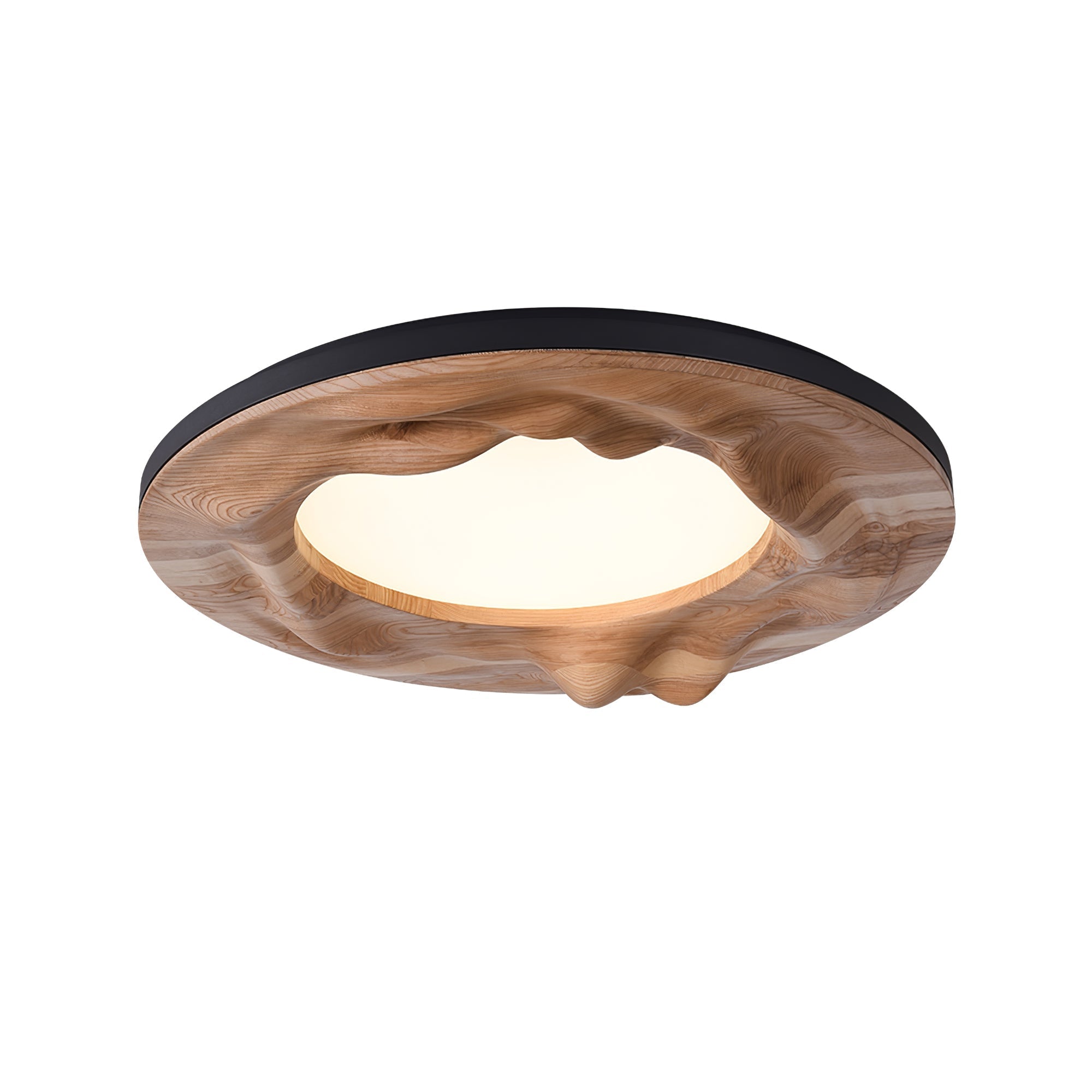 Rinarena Ceiling Lamp Wood Ripple Organic Tranquil
