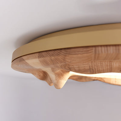Rinarena Ceiling Lamp Wood Ripple Organic Tranquil