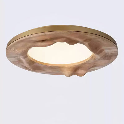 Rinarena Ceiling Lamp Wood Ripple Organic Tranquil