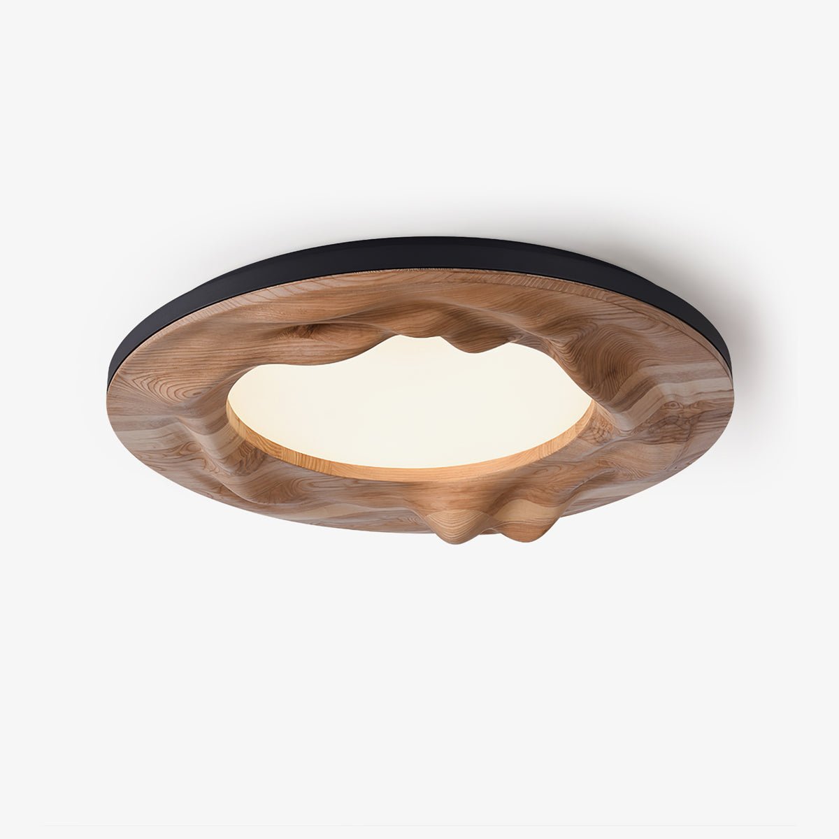 Rinarena Ceiling Lamp Wood Ripple Organic Tranquil