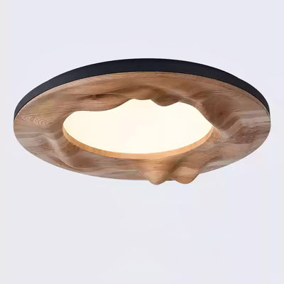 Rinarena Ceiling Lamp Wood Ripple Organic Tranquil