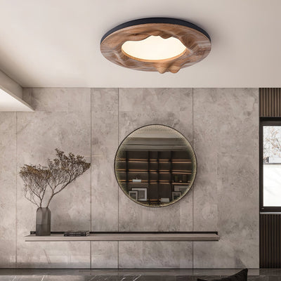 Rinarena Ceiling Lamp Wood Ripple Organic Tranquil