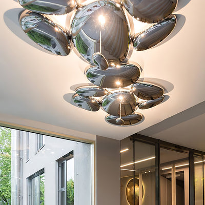 Vostix Ceiling Lamp Chrome Pebble Modern