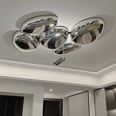 Vostix Ceiling Lamp Chrome Pebble Modern