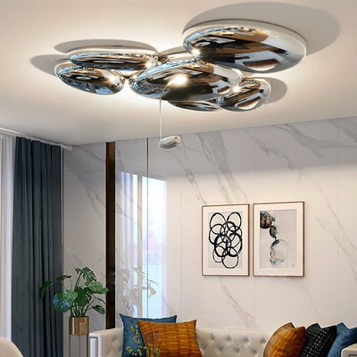 Vostix Ceiling Lamp Chrome Pebble Modern