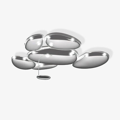 Vostix Ceiling Lamp Chrome Pebble Modern
