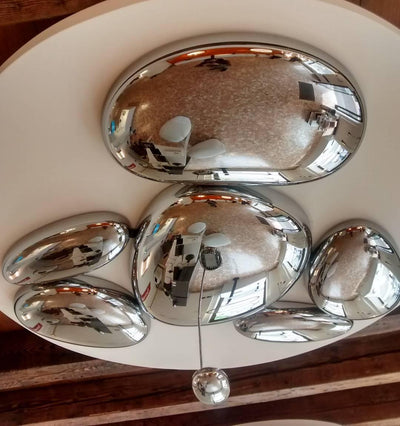 Vostix Ceiling Lamp Chrome Pebble Modern
