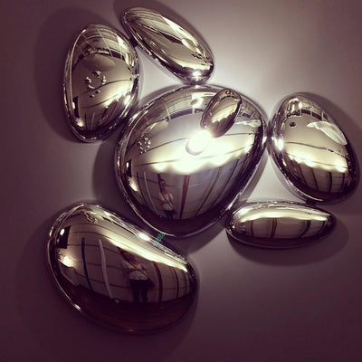 Vostix Ceiling Lamp Chrome Pebble Modern