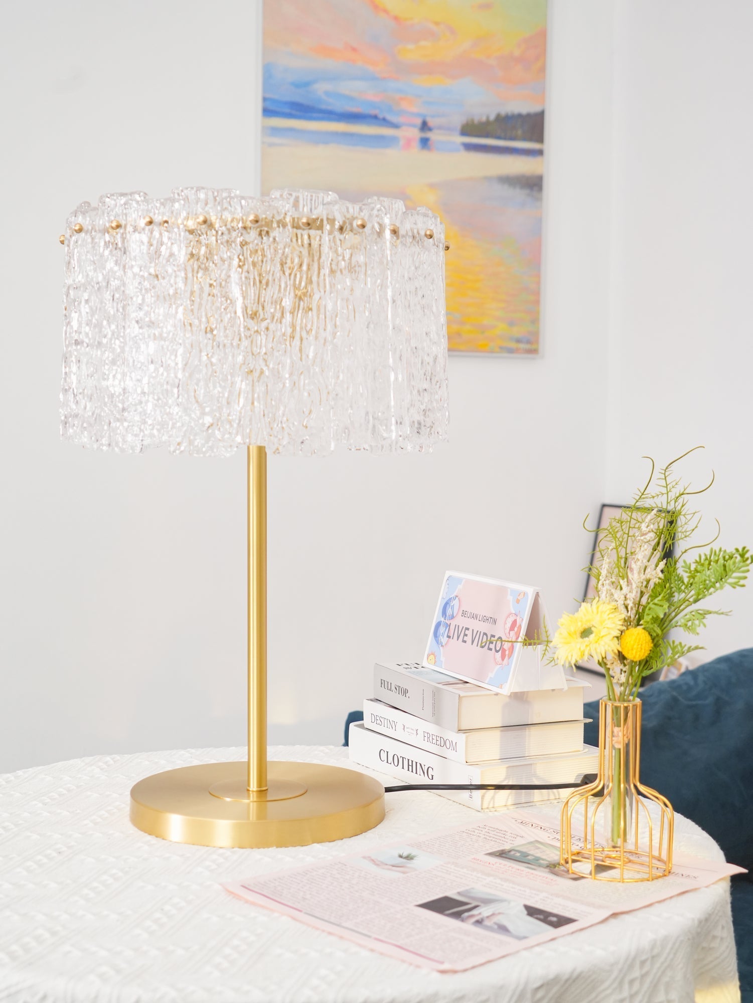 Cyrelina Crystal Table Lamp