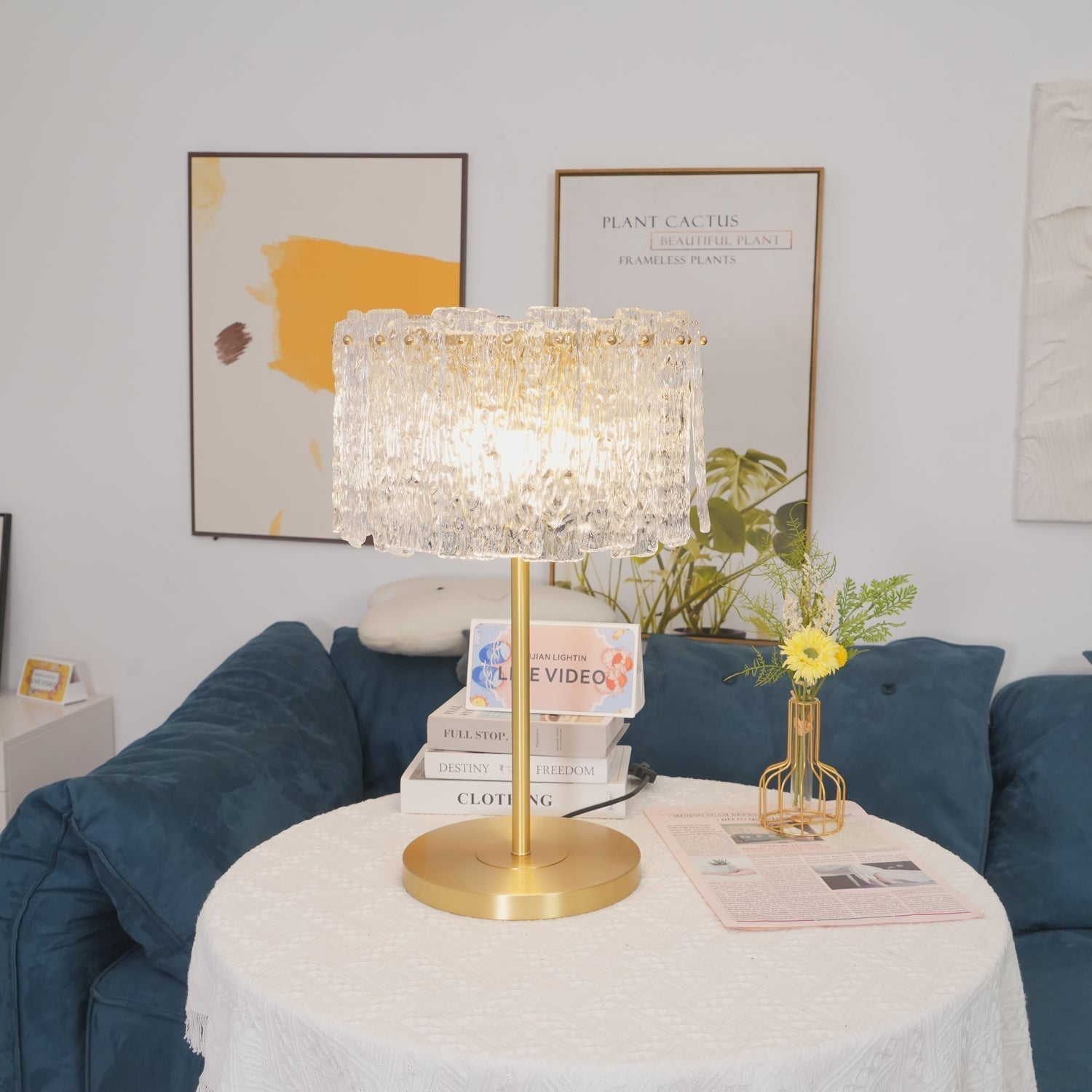 Cyrelina Crystal Table Lamp